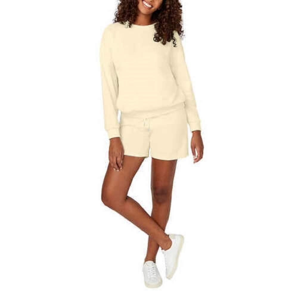 Buffalo David Bitton Womens Lounge Set, 2 Pieces,Butter,X-Large